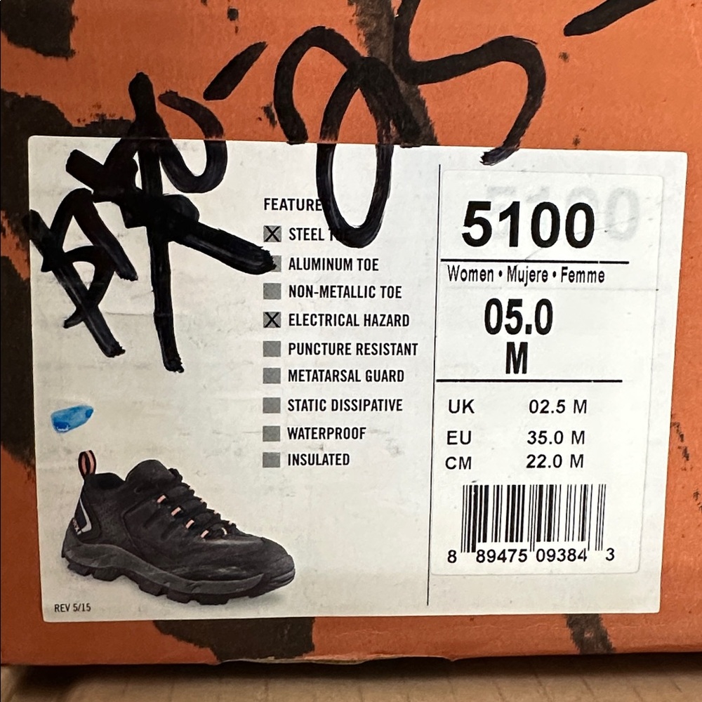 Red Wing‎ Worx 5100 Womens Work Steel Toe Sneaker Size 5 - Picture 5 of 5